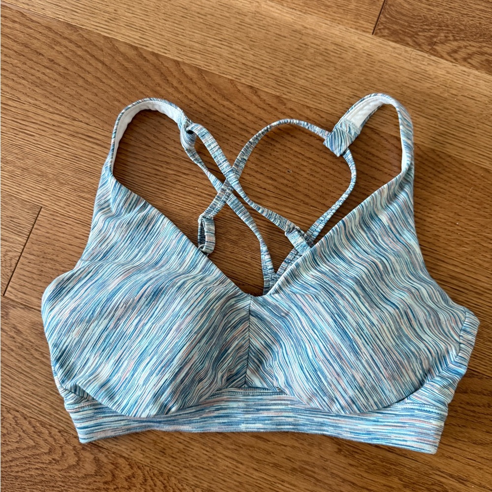 Prana Blue Intimates Bra with Molded Cups